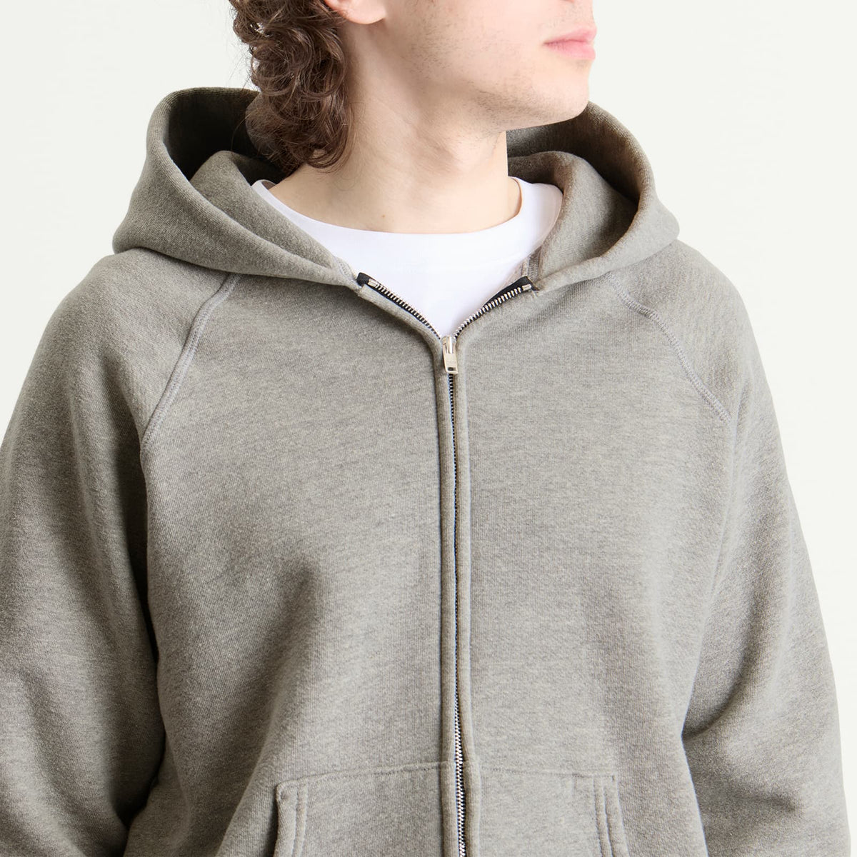 Les Tien Heavyweight Raglan Zip Hoodie