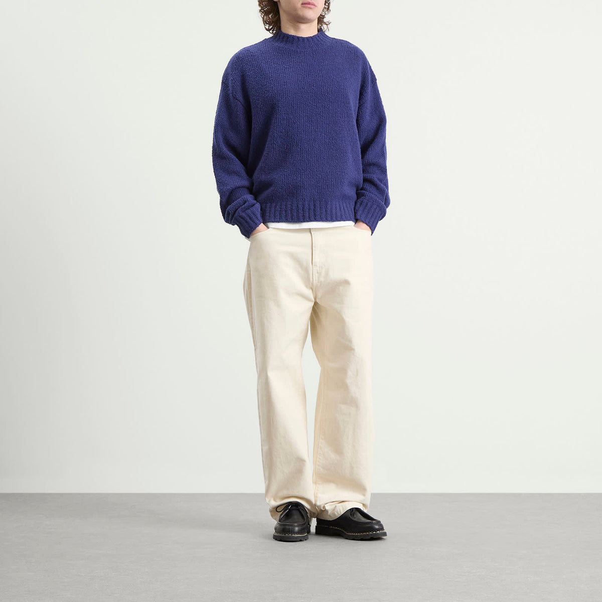 Bound Cropped Wool Jumper