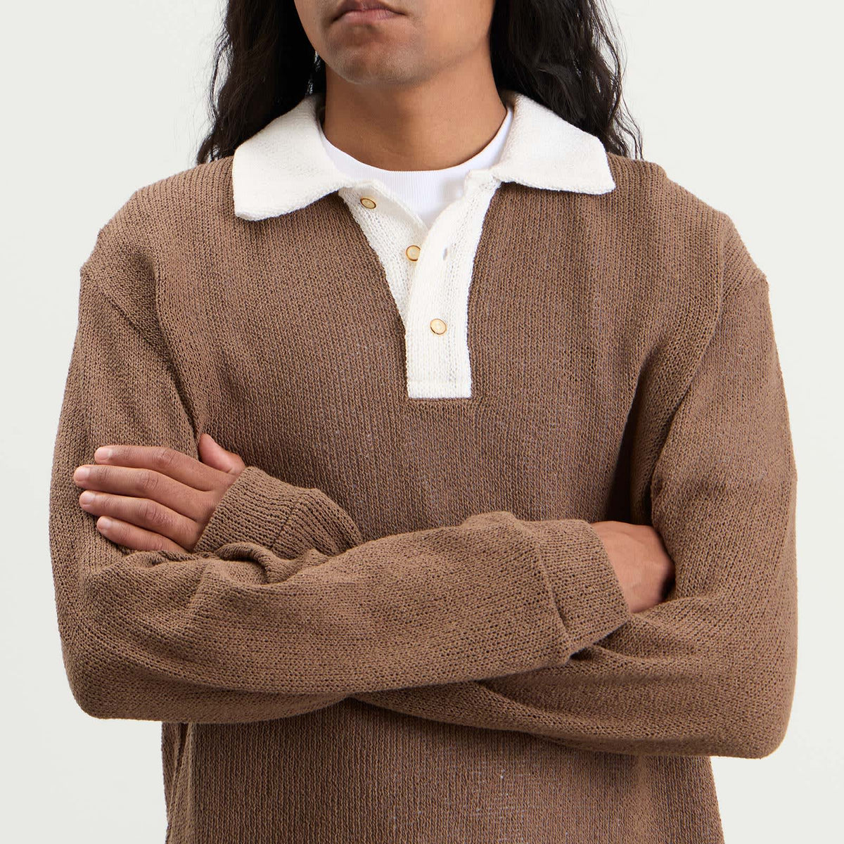 Palmes Knitted Rugby Shirt