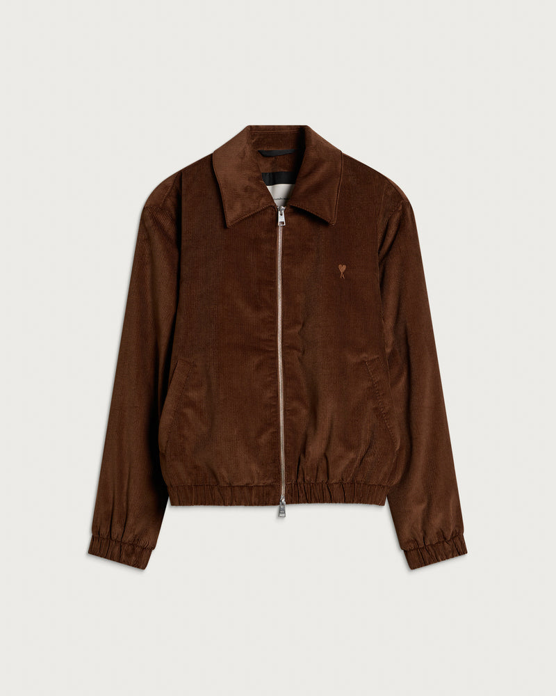 AMI Paris Fine Corduroy ADC Padded Zipped Jacket