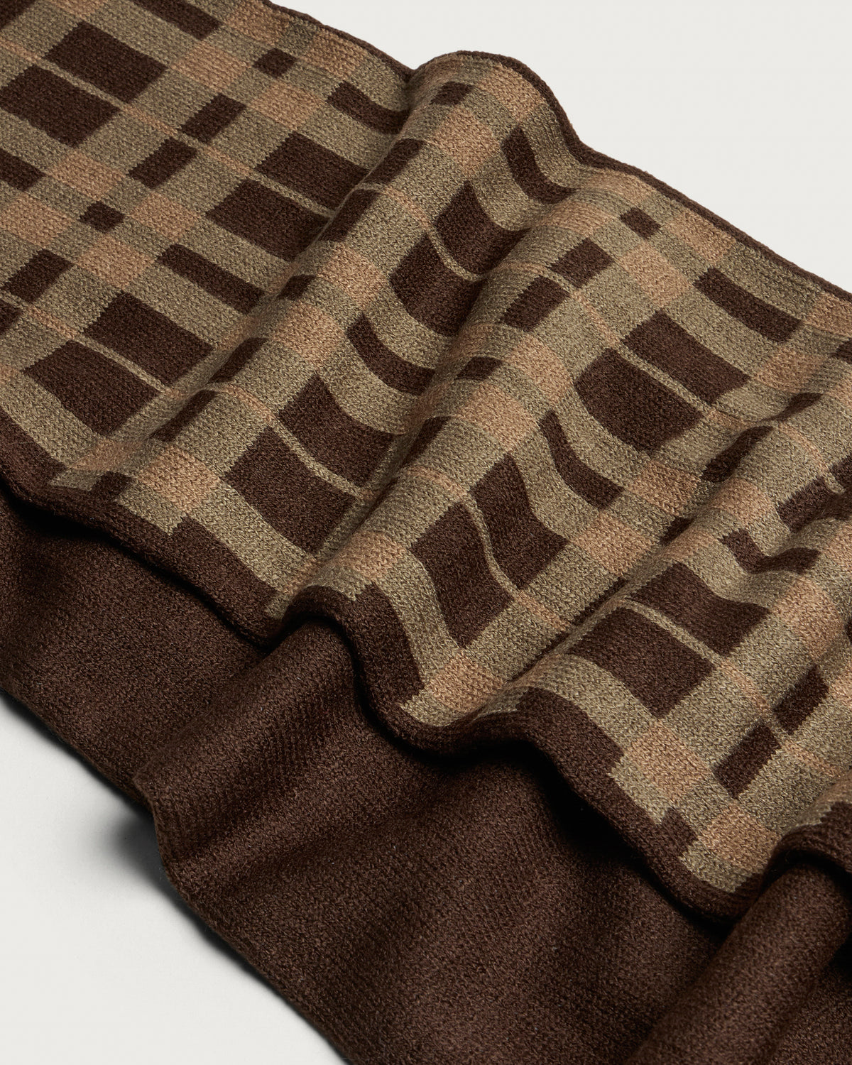 Umbro Check Pattern Knitted Scarf