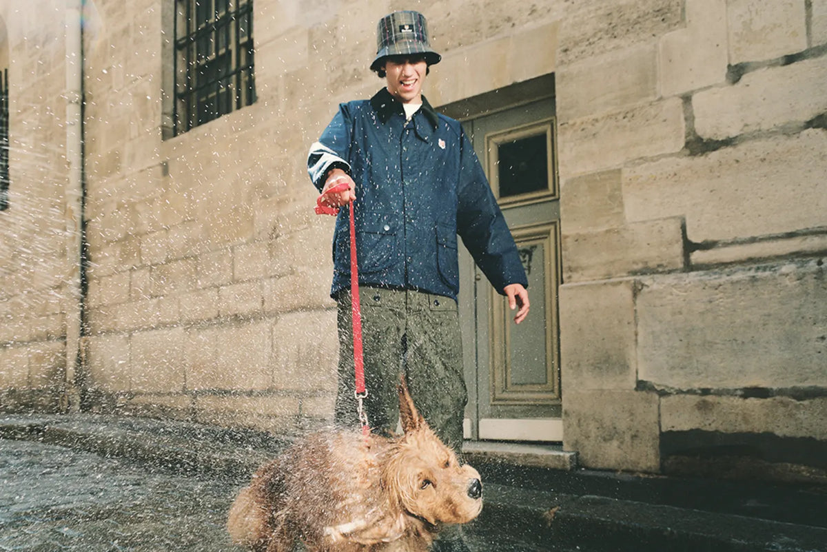 Image from the BARBOUR X MAISON KITSUNÉ collection