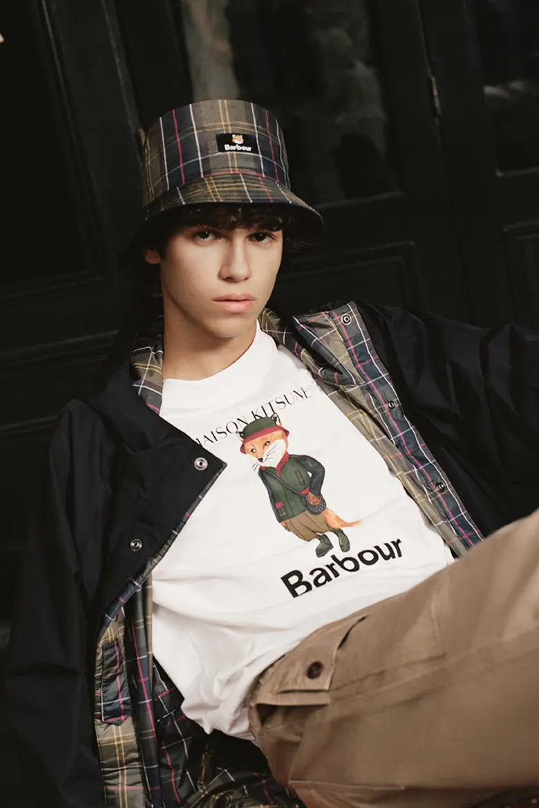 Image from the BARBOUR X MAISON KITSUNÉ collection