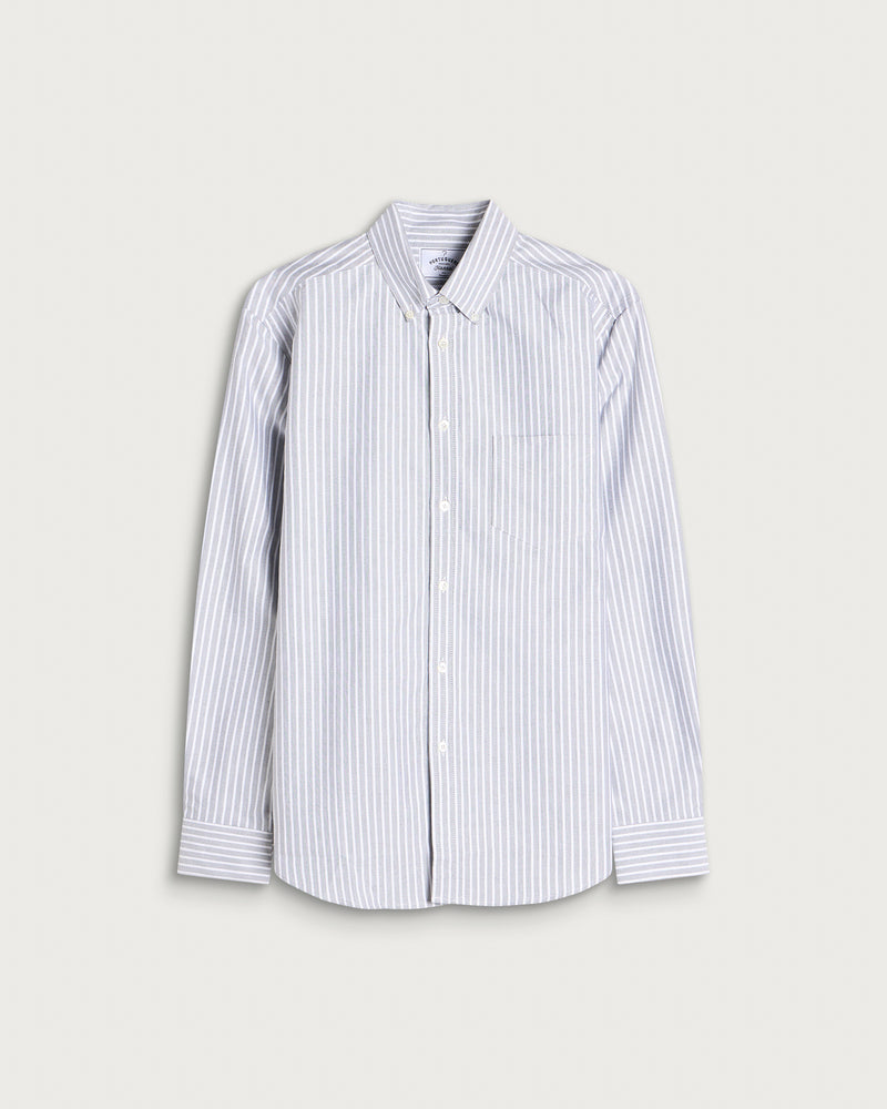 Portuguese Flannel Belavista Stripe Button Down Oxford Shirt