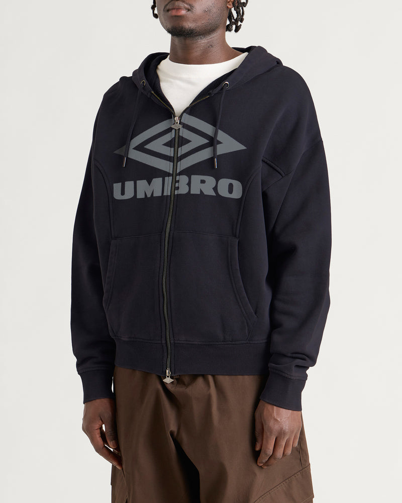 Umbro Washed Zip Through Hoodie