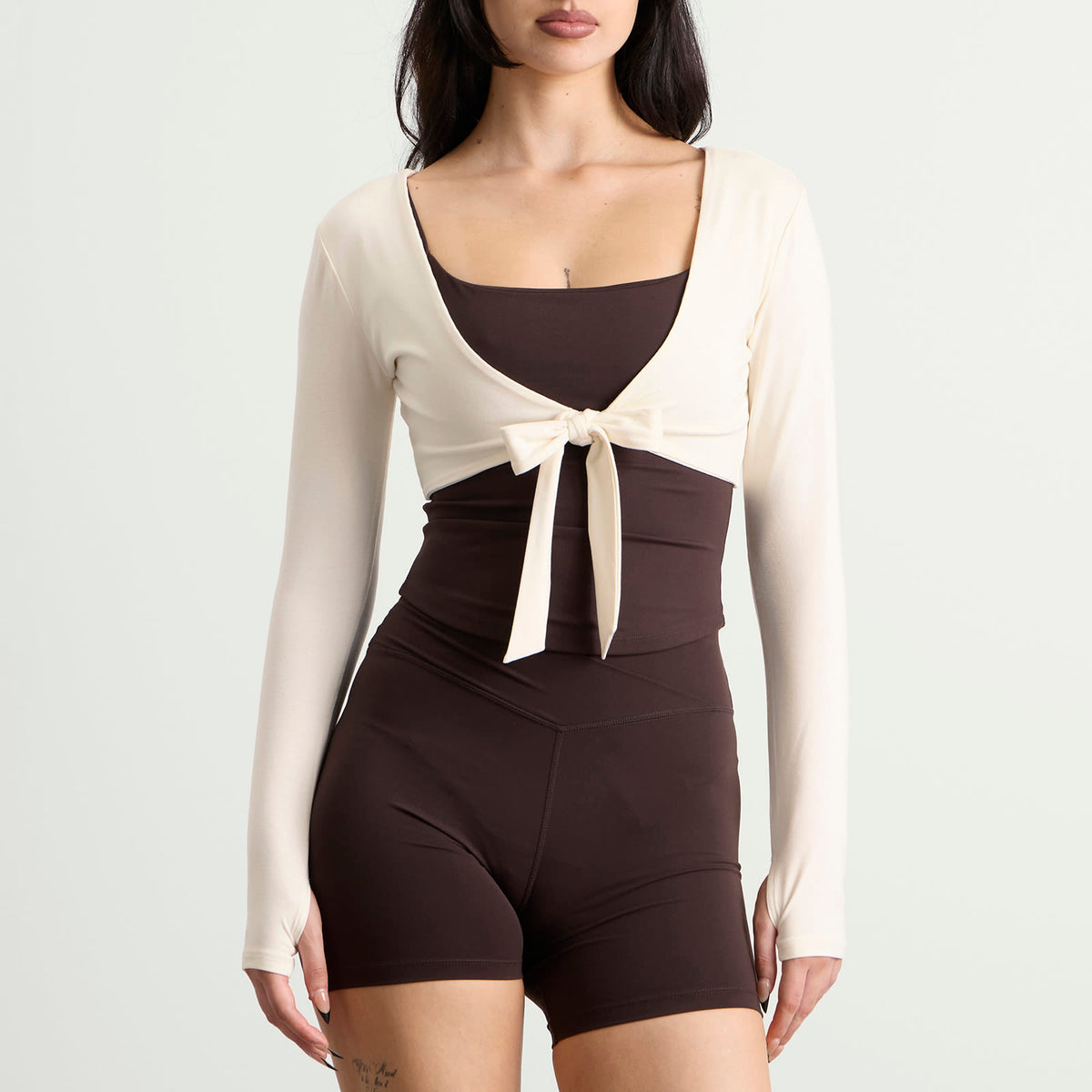 TALA Tie Reversible Long Sleeve Top