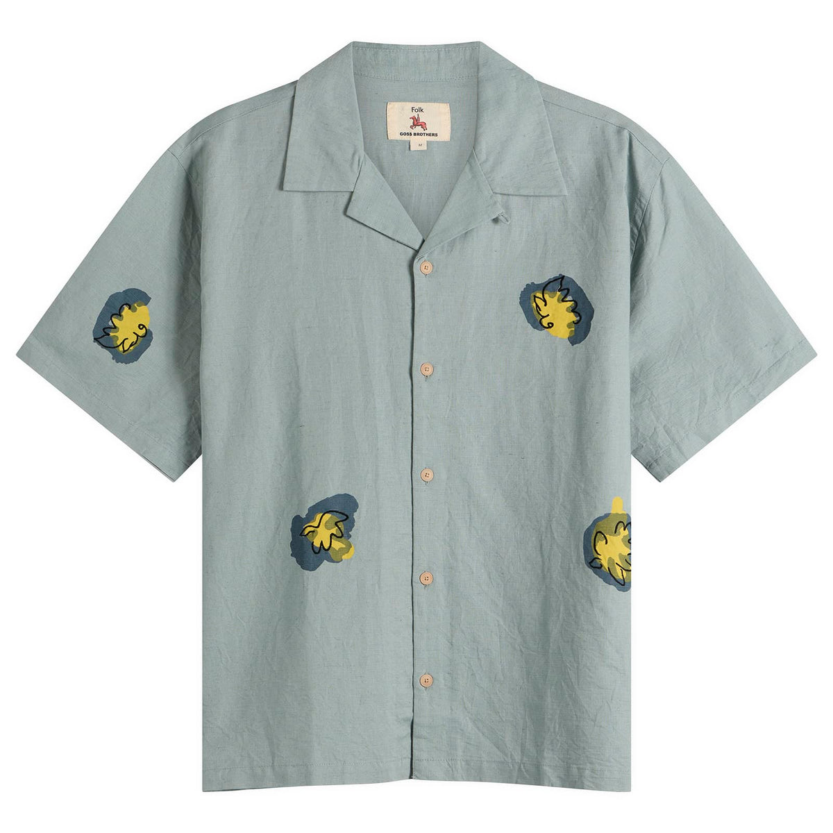 Folk Relaxed Soft Collar Vacation Shirt