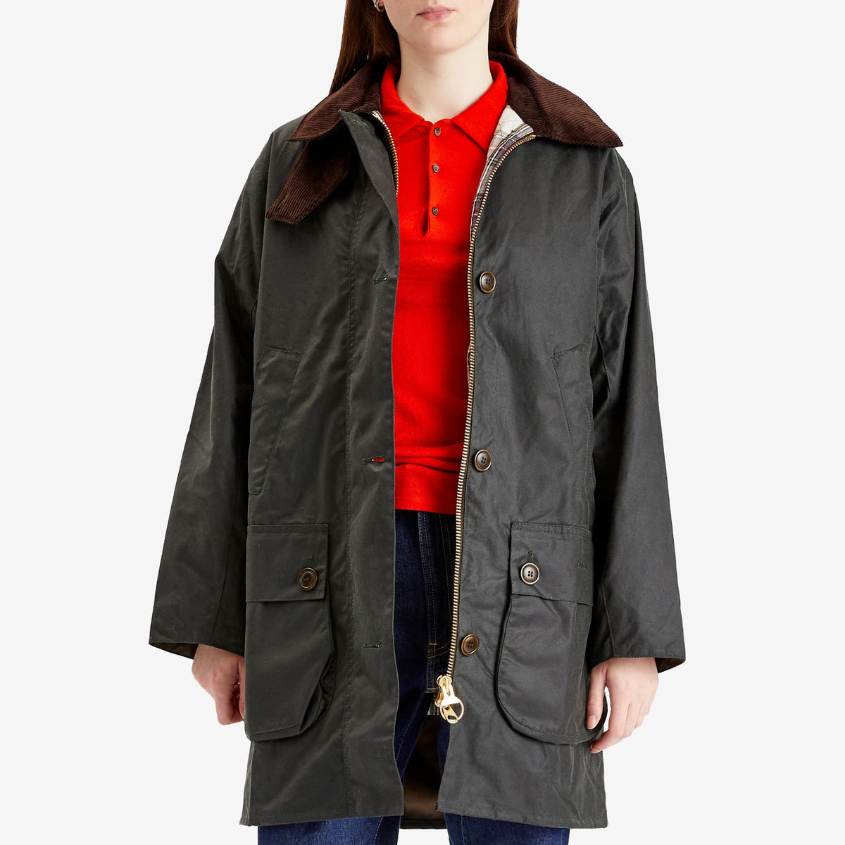 Barbour The Edit by Alexa Loren Oversized Waxed Jacket