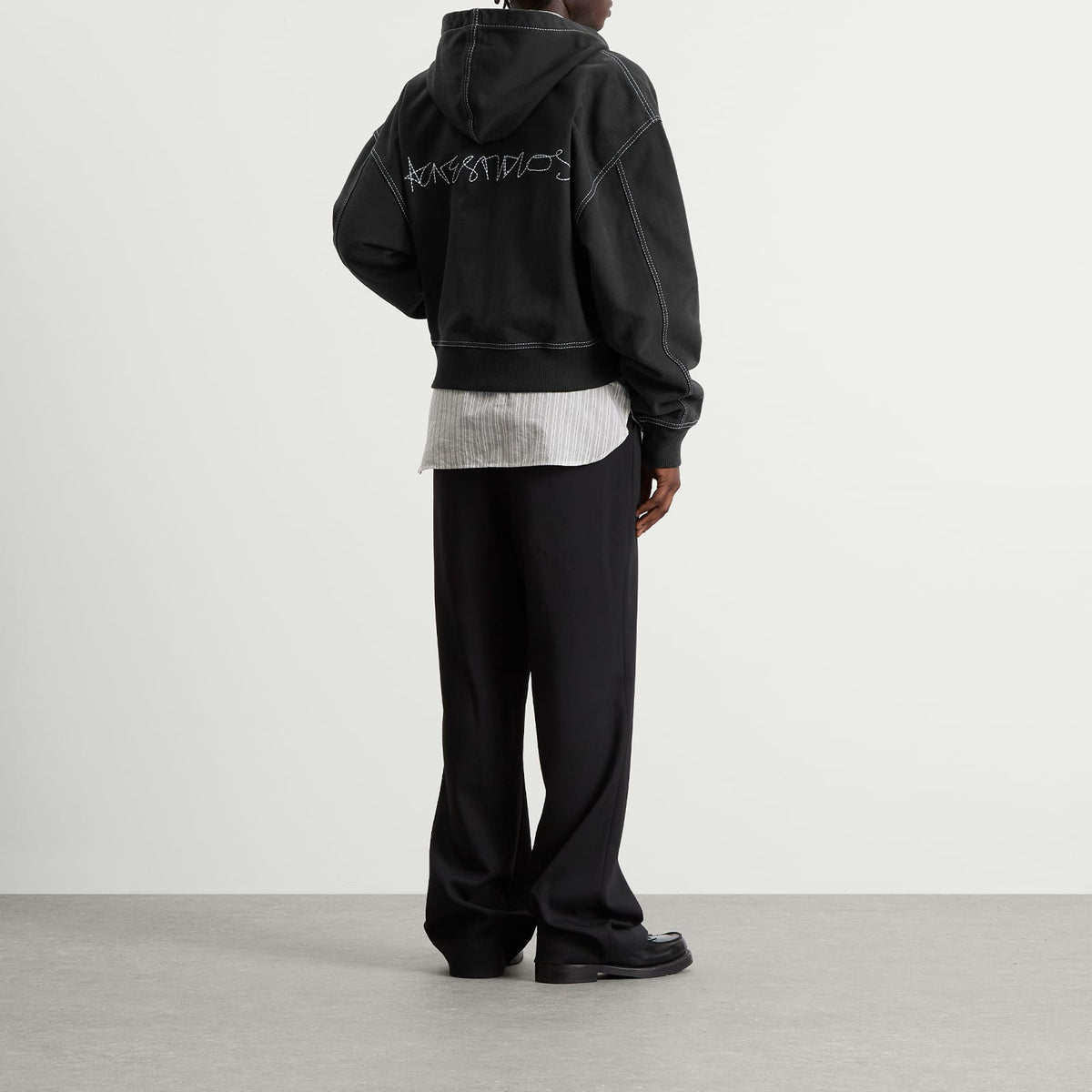 Acne Studios Foscar H U Zip Autograph Logo Zip Hoodie
