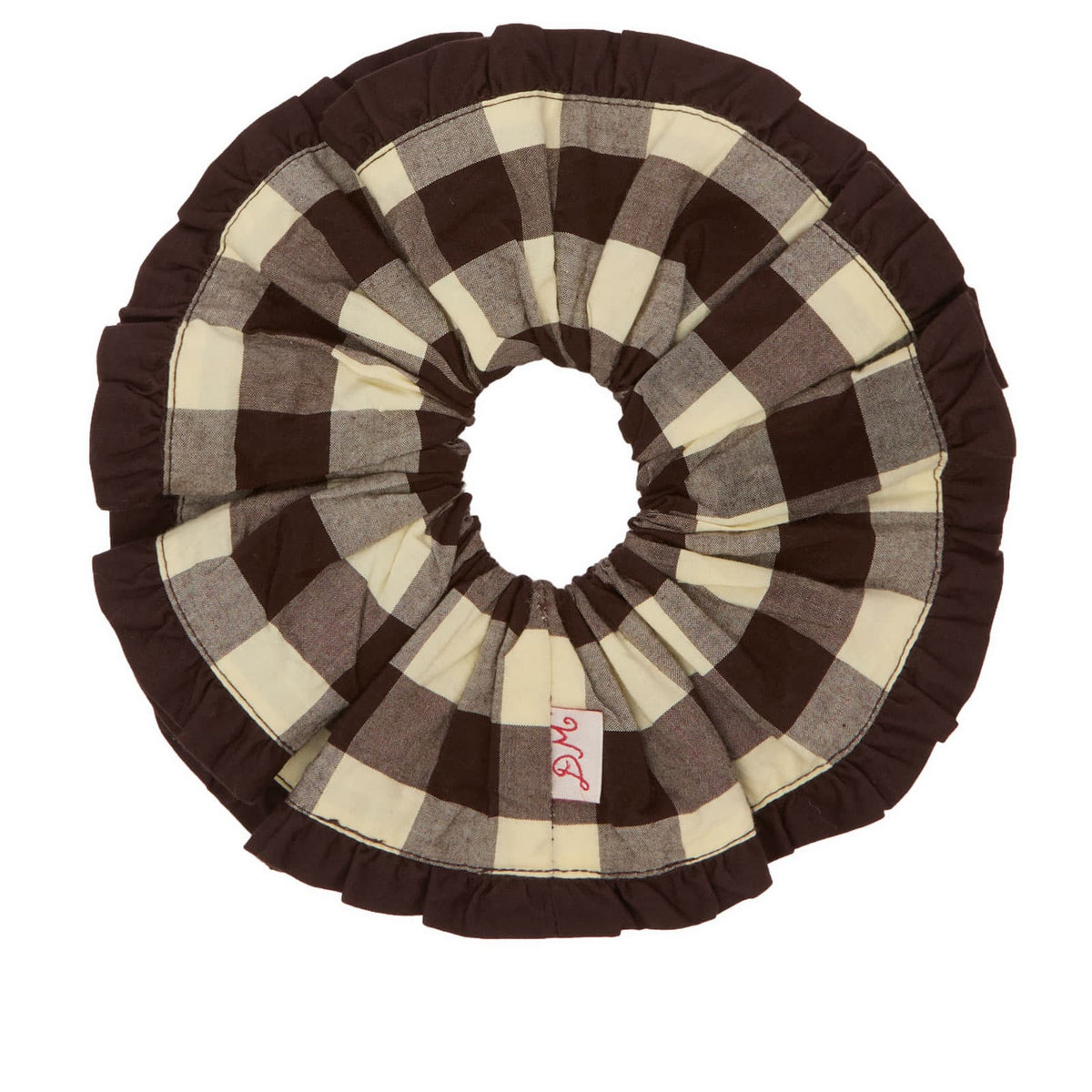 Damson Madder Frill Edge Scrunchie