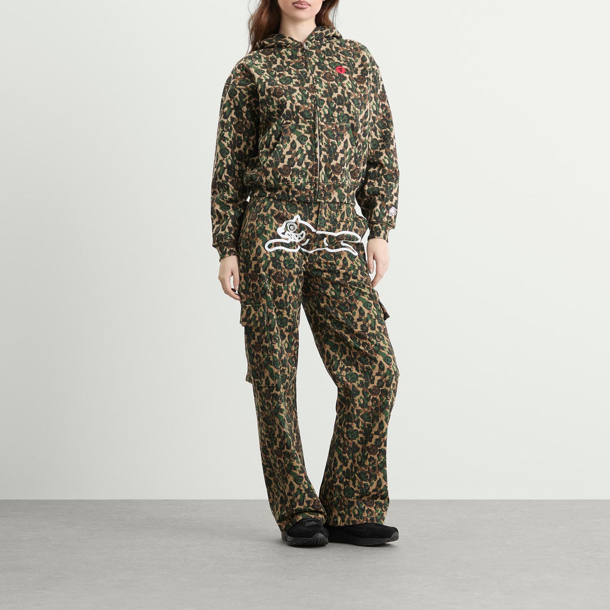 ICECREAM Camo Zip Through Hoodie