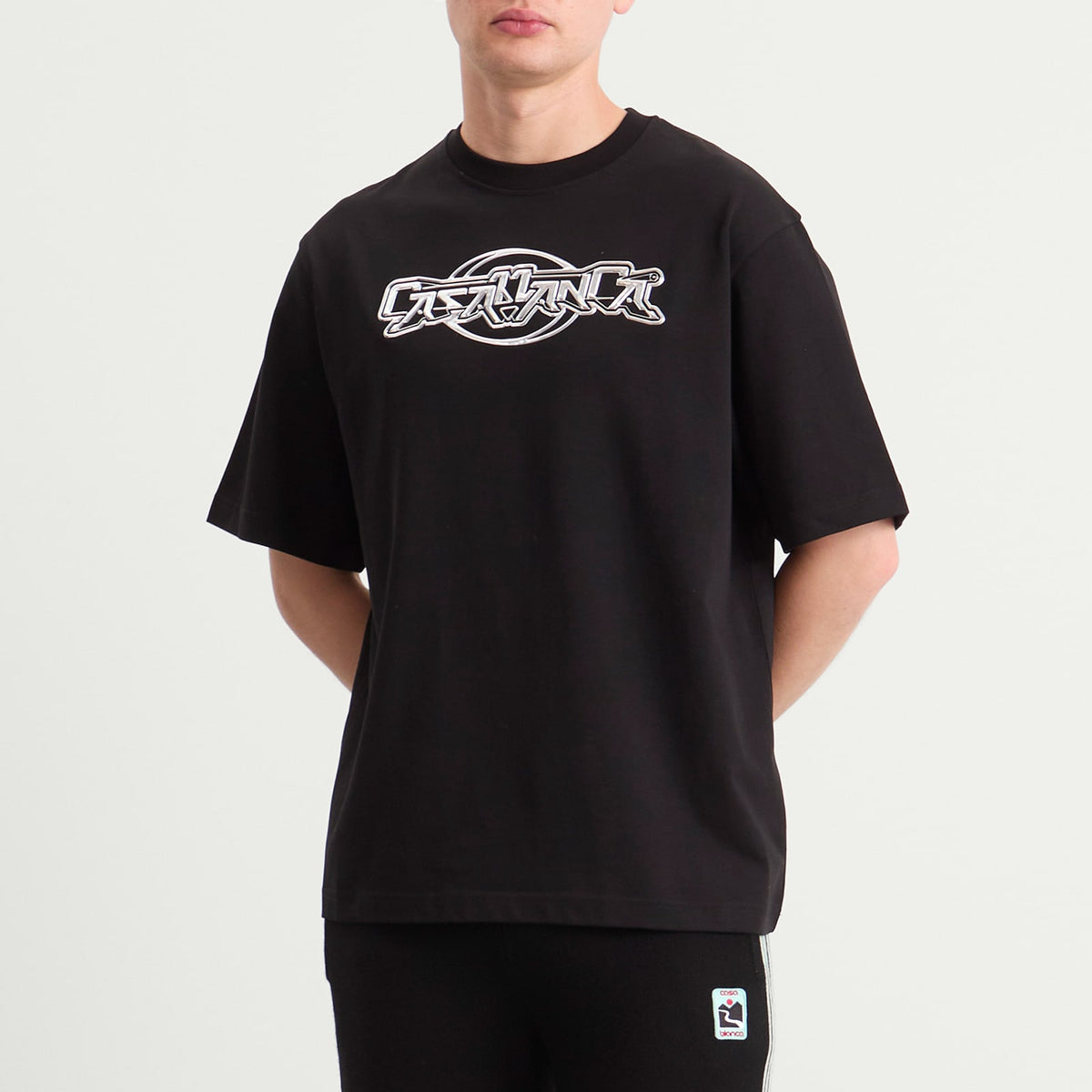 Casablanca Black Jersey Casablanca 3D Oversized T-Shirt