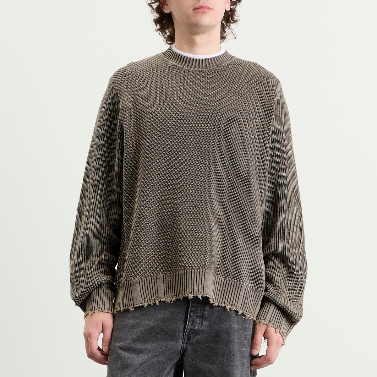 Won Hundred Bently Diagonal Knit Sweater