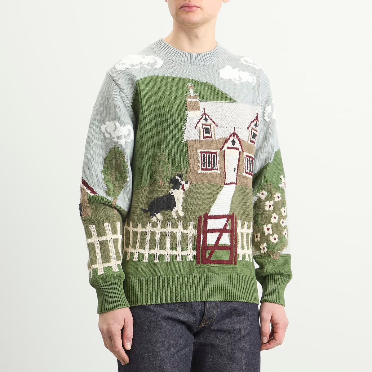Junya Watanabe MAN Intarsia Jacquard Jumper