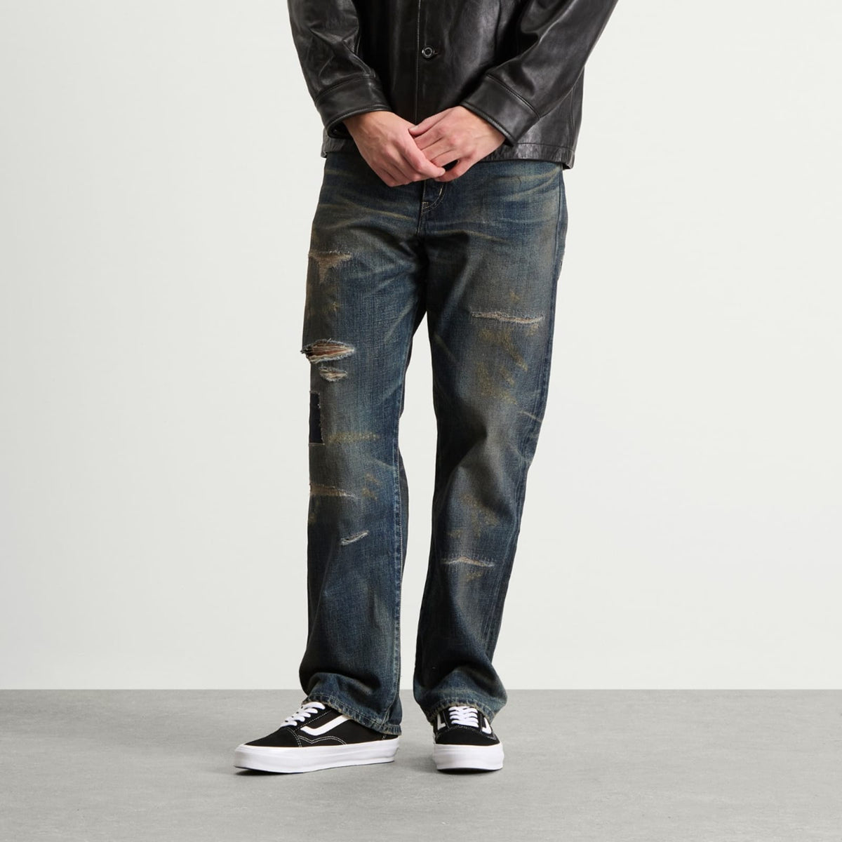 Neighborhood Straight Leg Savage Selvedge Denim Jeans