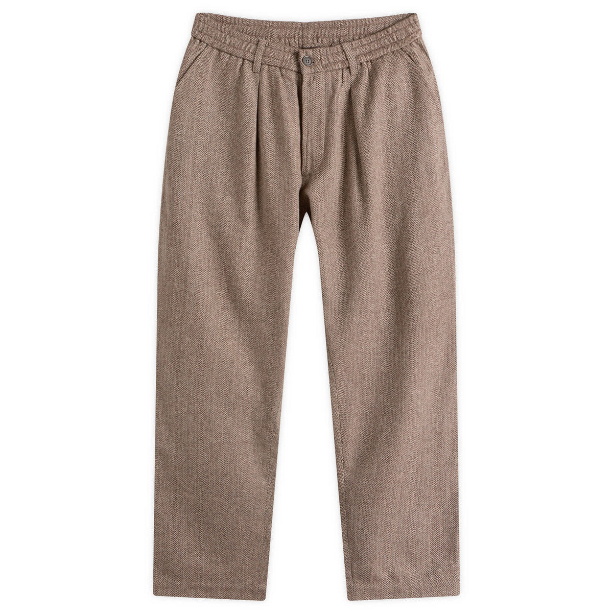 Universal Works Wool Herringbone Pleated Track Pant