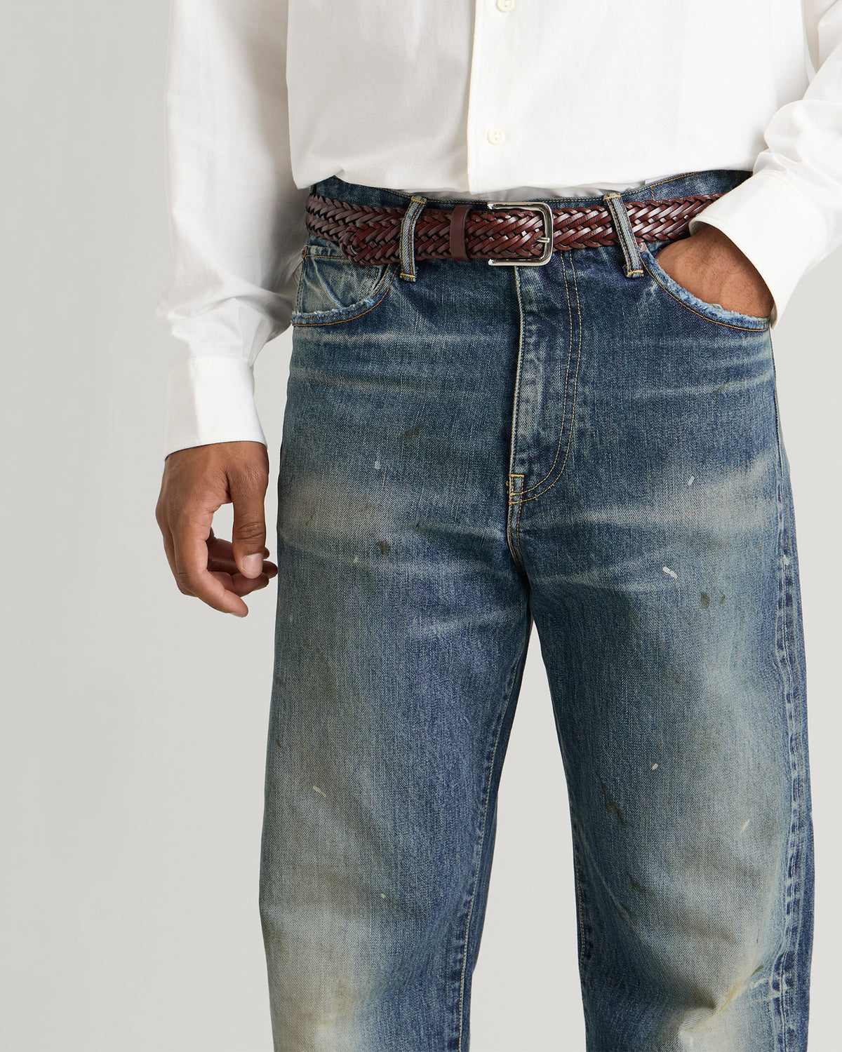 Visvim Social Sculpture 03 Wide Damaged Jeans