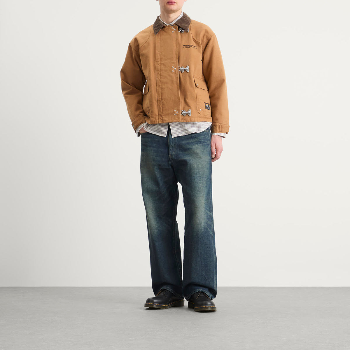 Neighborhood Washed Denim DP Wide Jeans