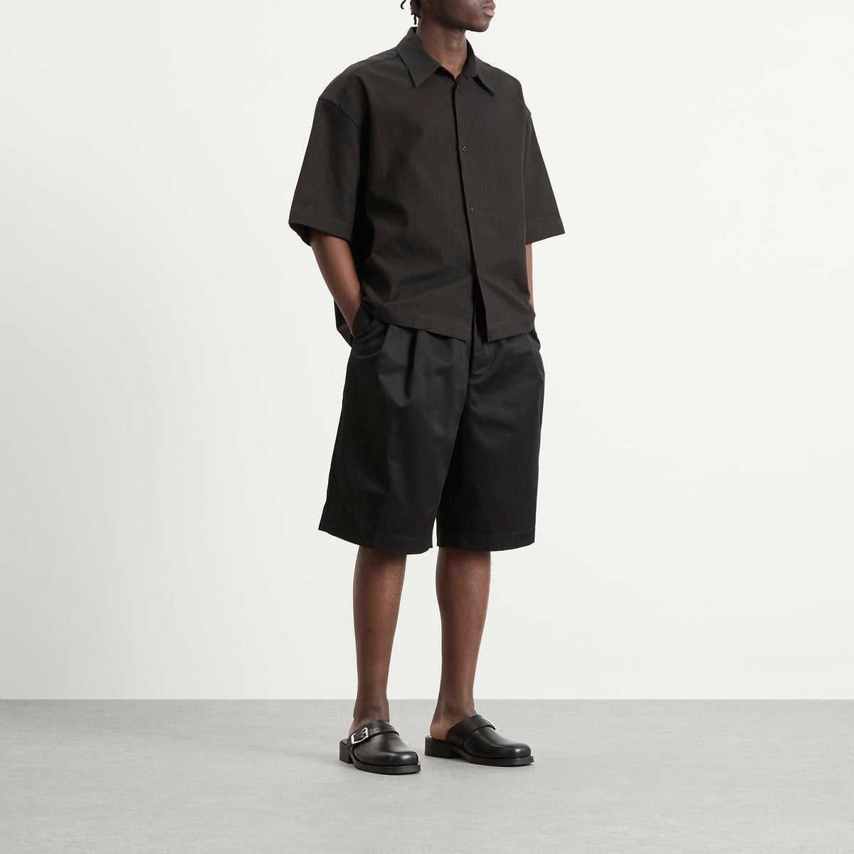 Studio Nicholson Sanko Cotton Linen Boxy Shirt