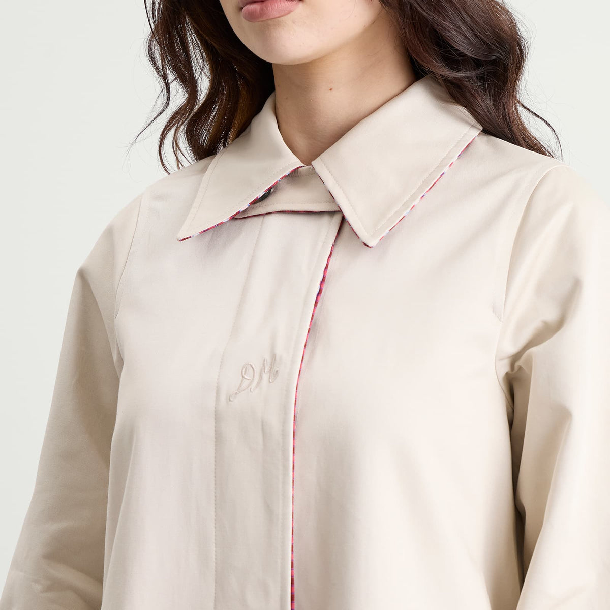 Damson Madder Mercedes Bow Reversible Trench Coat