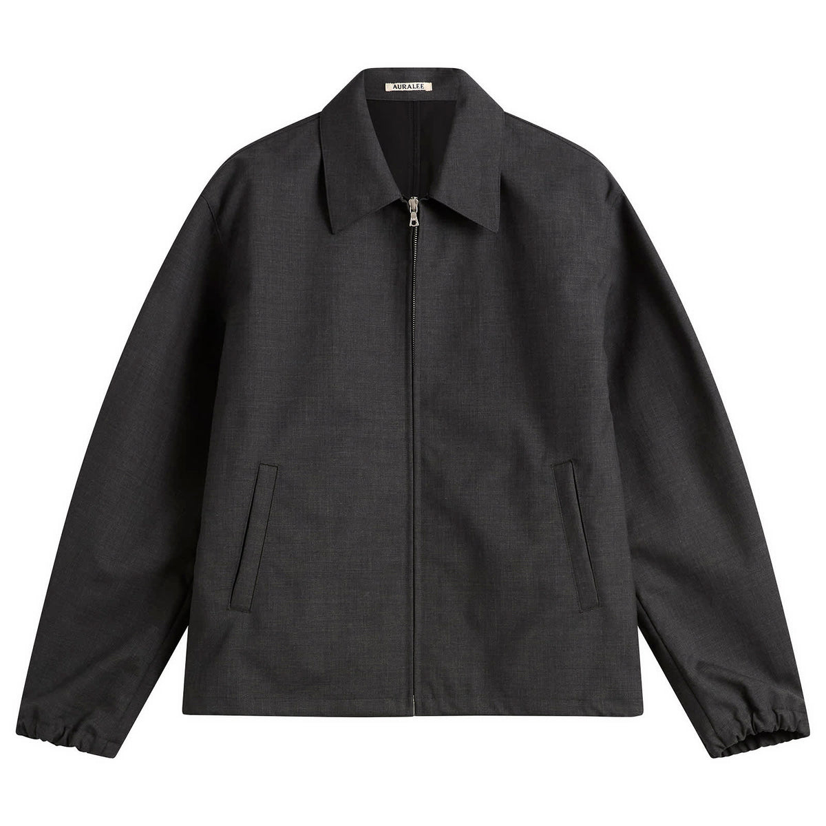 Auralee Bonded Tropical Wool Zip Blouson