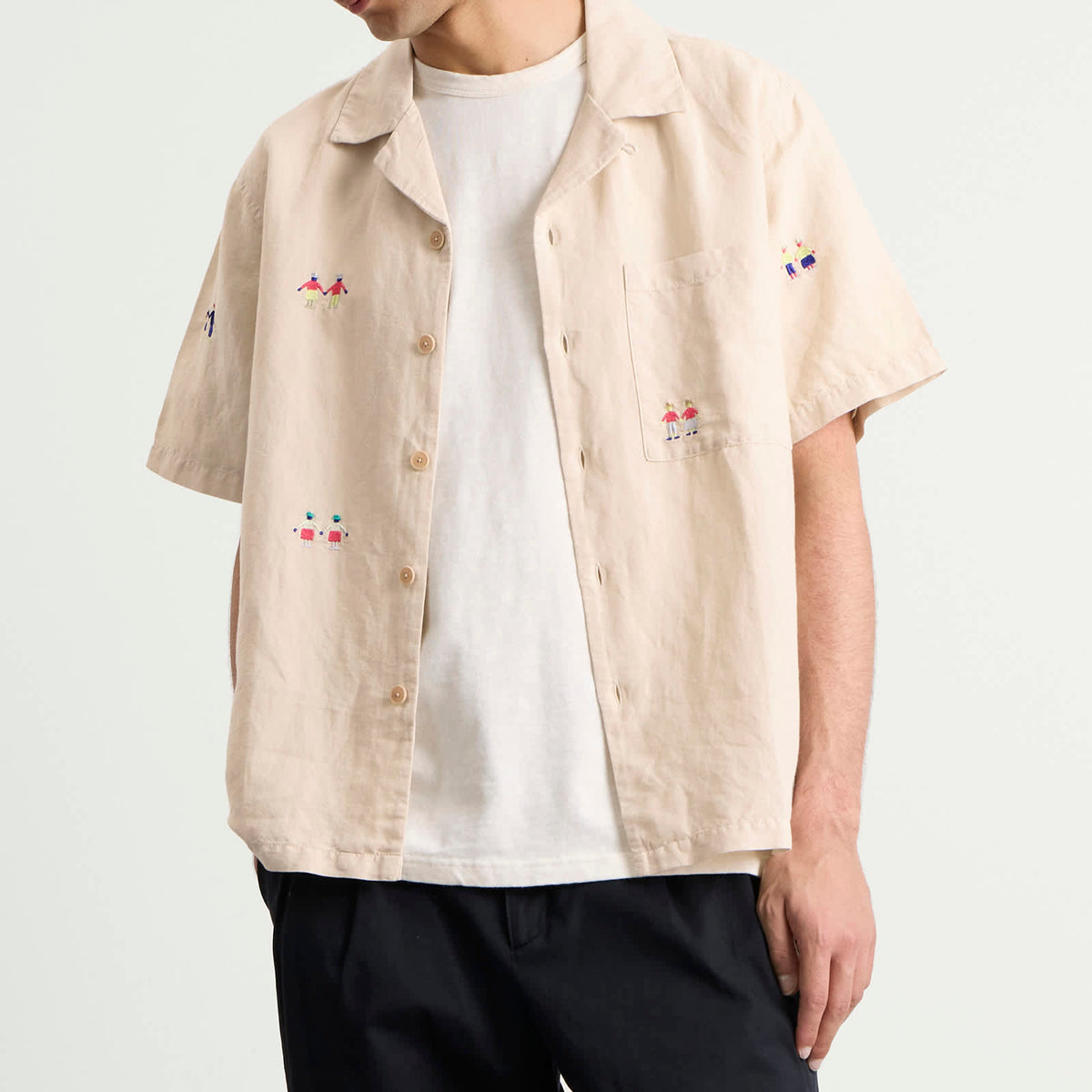 Folk Presented by END. Relaxed Soft Collar Vacation Shirt
