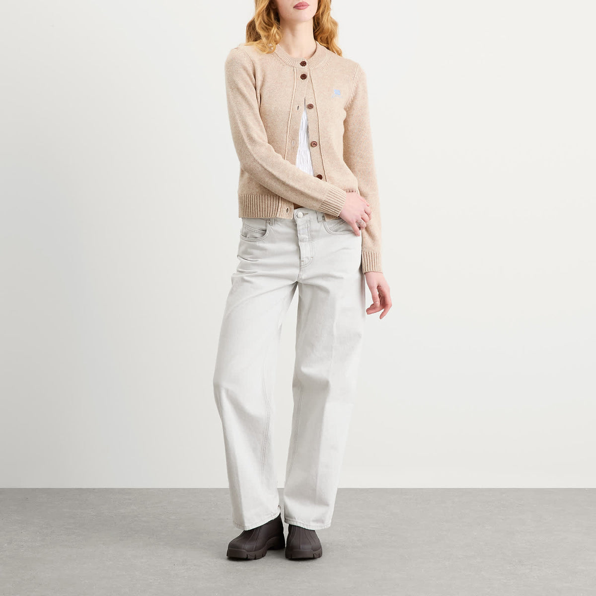 GANNI Core Future Wool Mix Cardigan