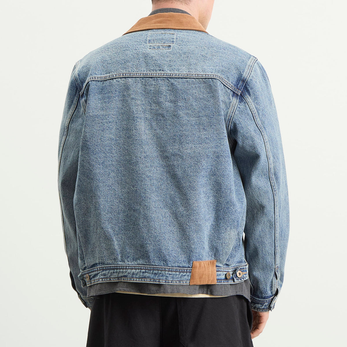 FrizmWORKS Washed Denim Trucker Jacket