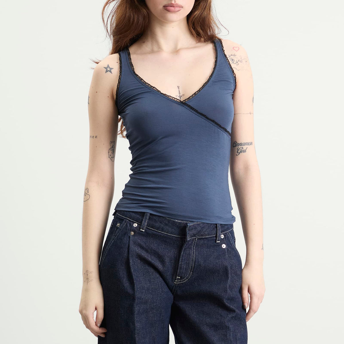 Fruity Booty Frill Wrap Vest Top
