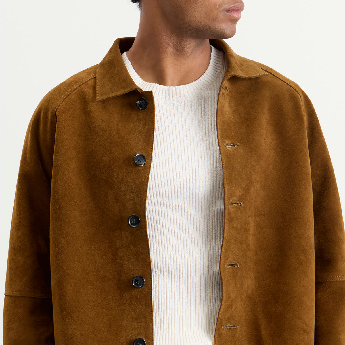 Studio Nicholson Bowe Suede Overshirt
