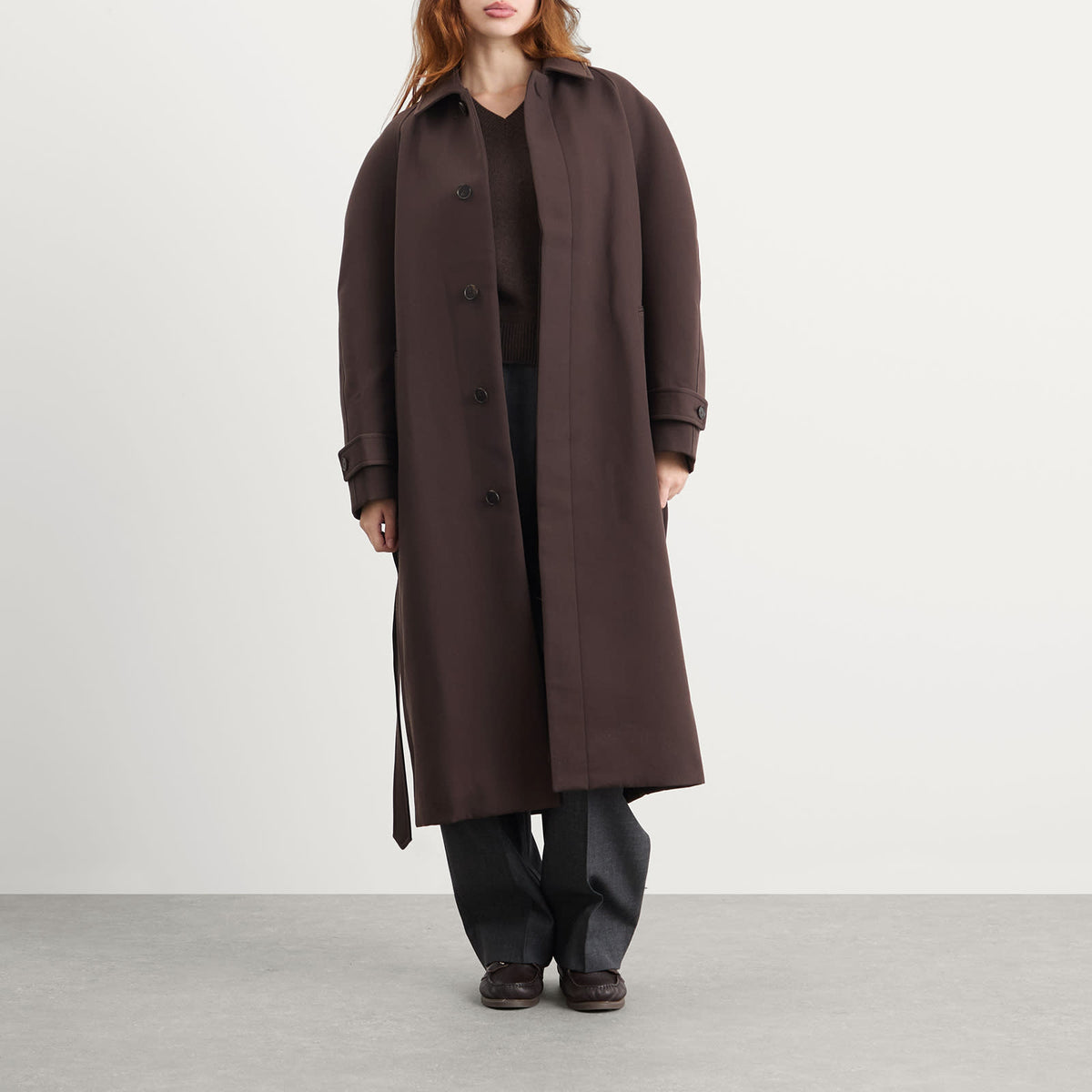 Auralee Twisted Double Cloth Coat