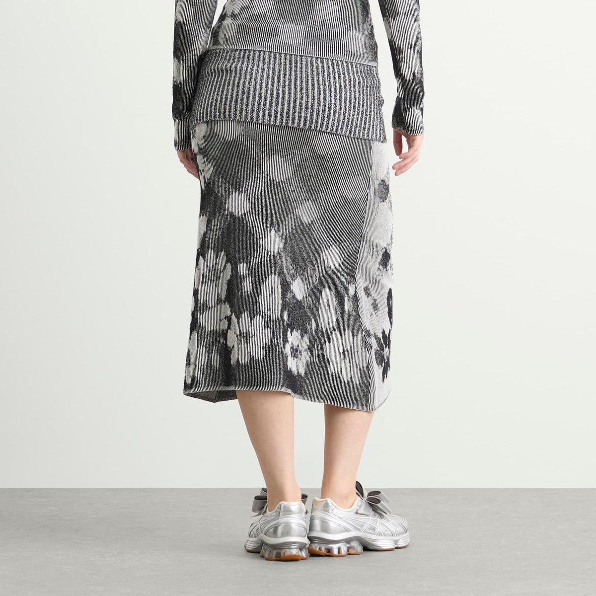 Paolina Russo Illusion Knit Maxi Skirt