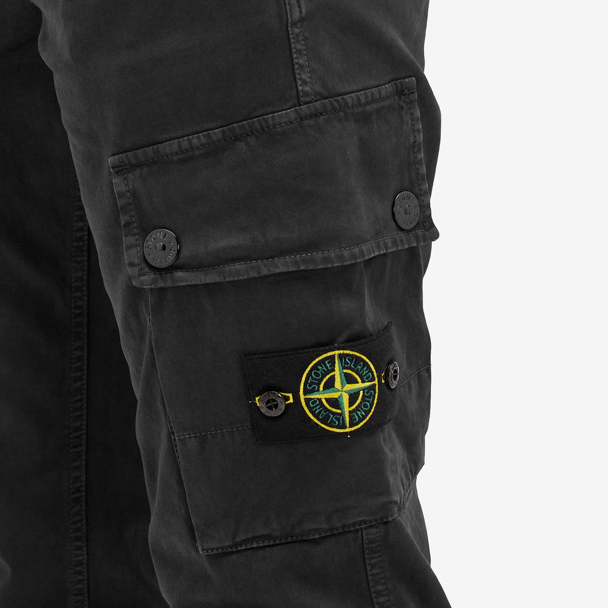 Stone Island Brushed Cotton Canvas Cargo Pants
