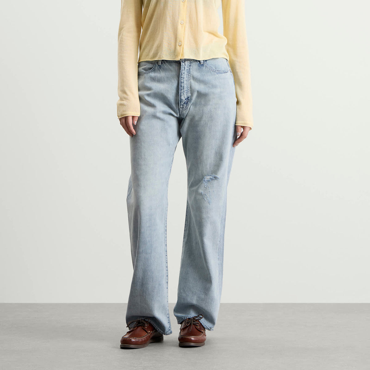 Auralee Faded Selvedge Light Denim Pants