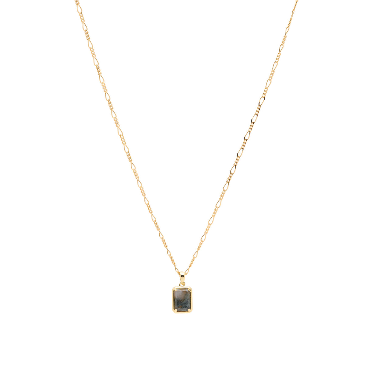 Serge DeNimes Moss Agate Necklace