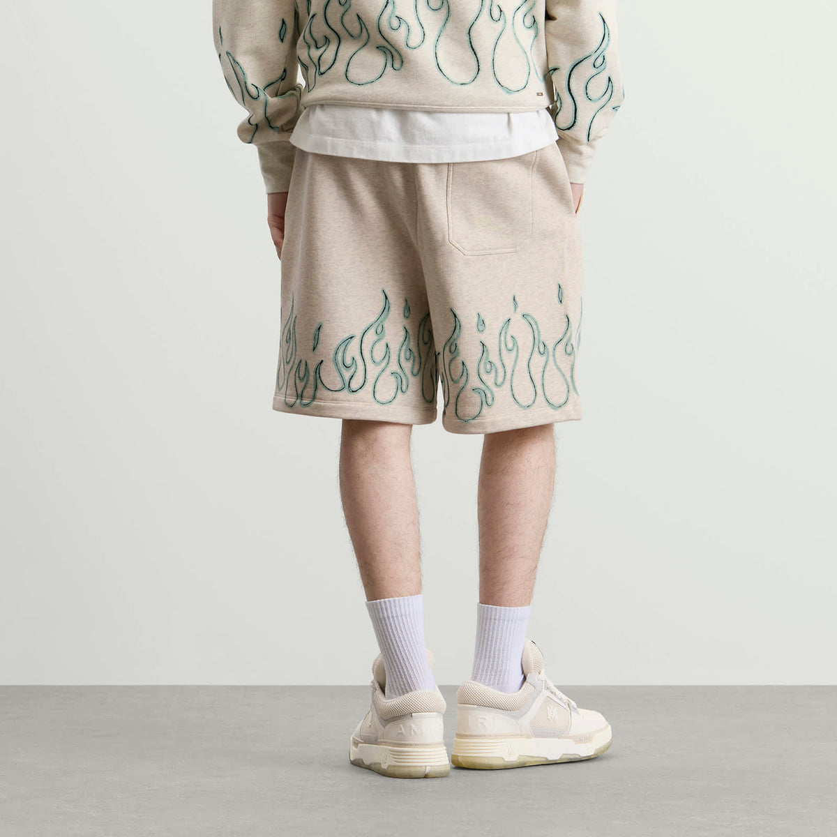 Amiri MA Quad Flames Sweatshort