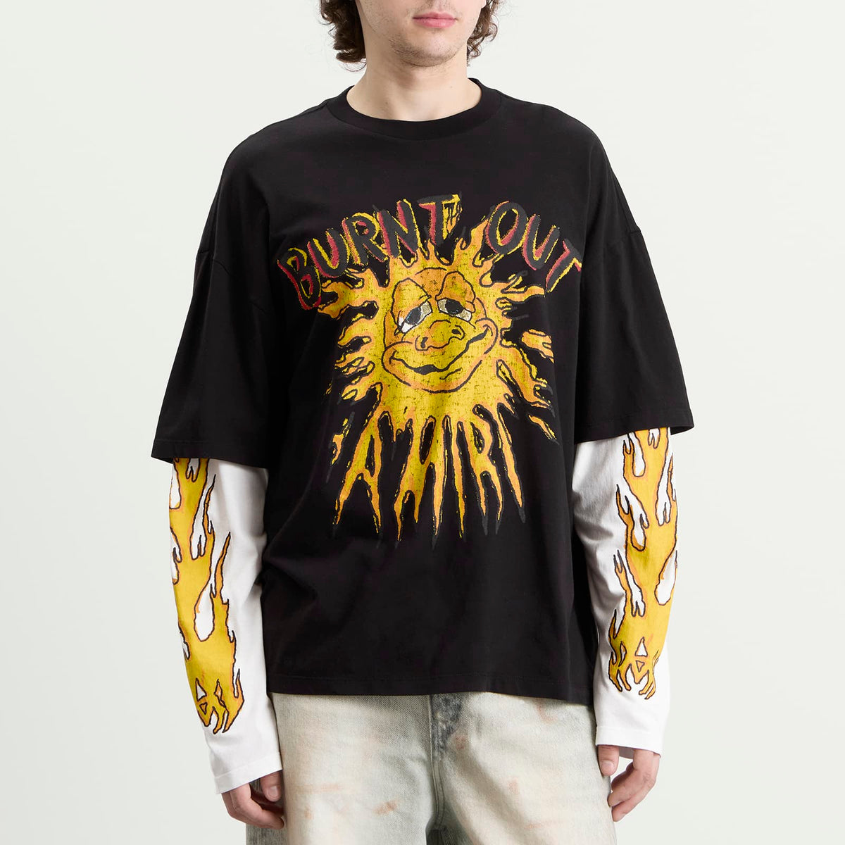 Amiri Burnt Out Double Layer T-Shirt