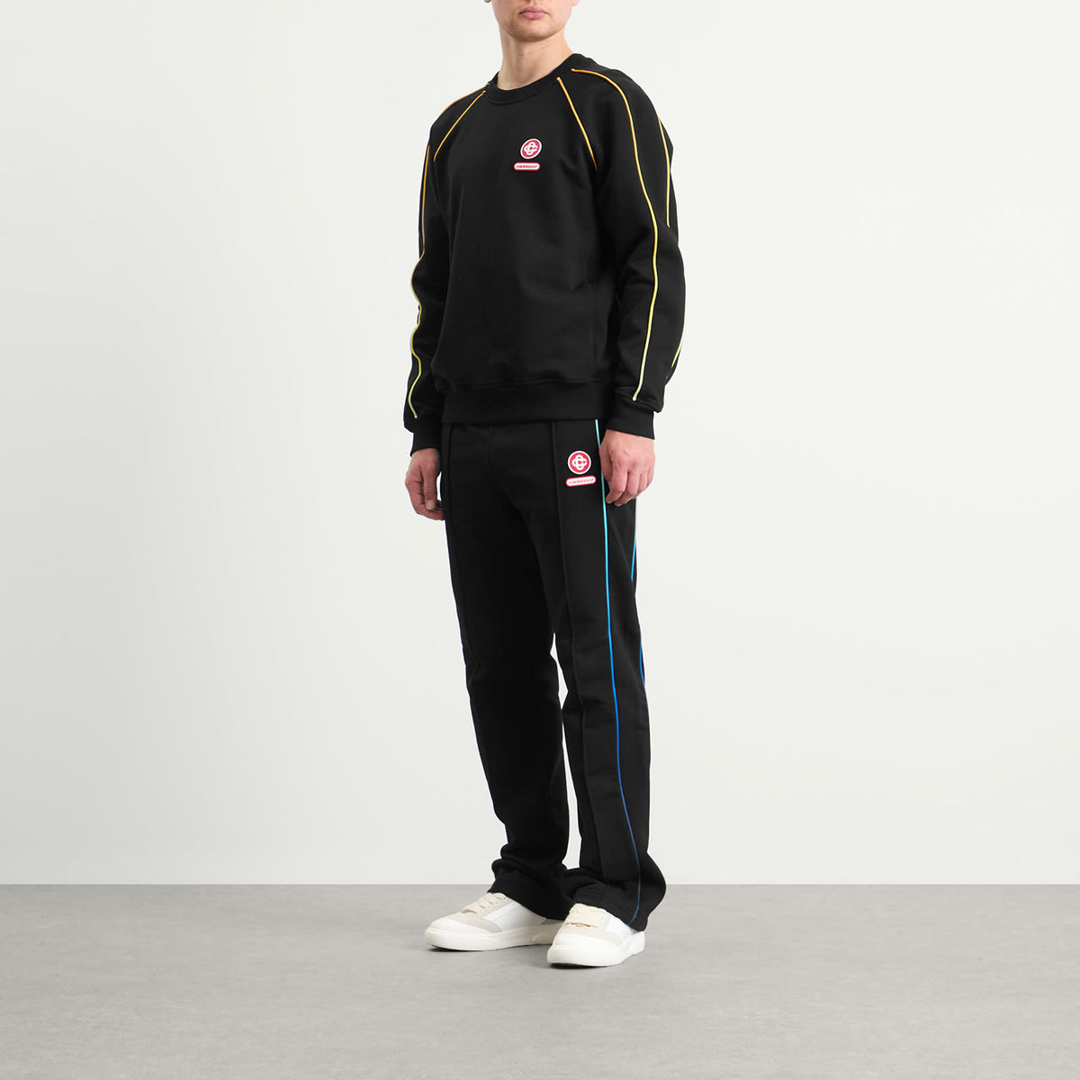 Casablanca Black Loopback Gradient Piping Raglan Sweatshirt