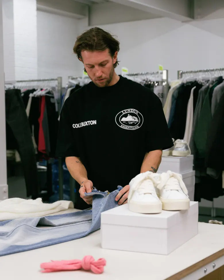 Image of Cole Buxton Wilson sneakers at the brand's studio