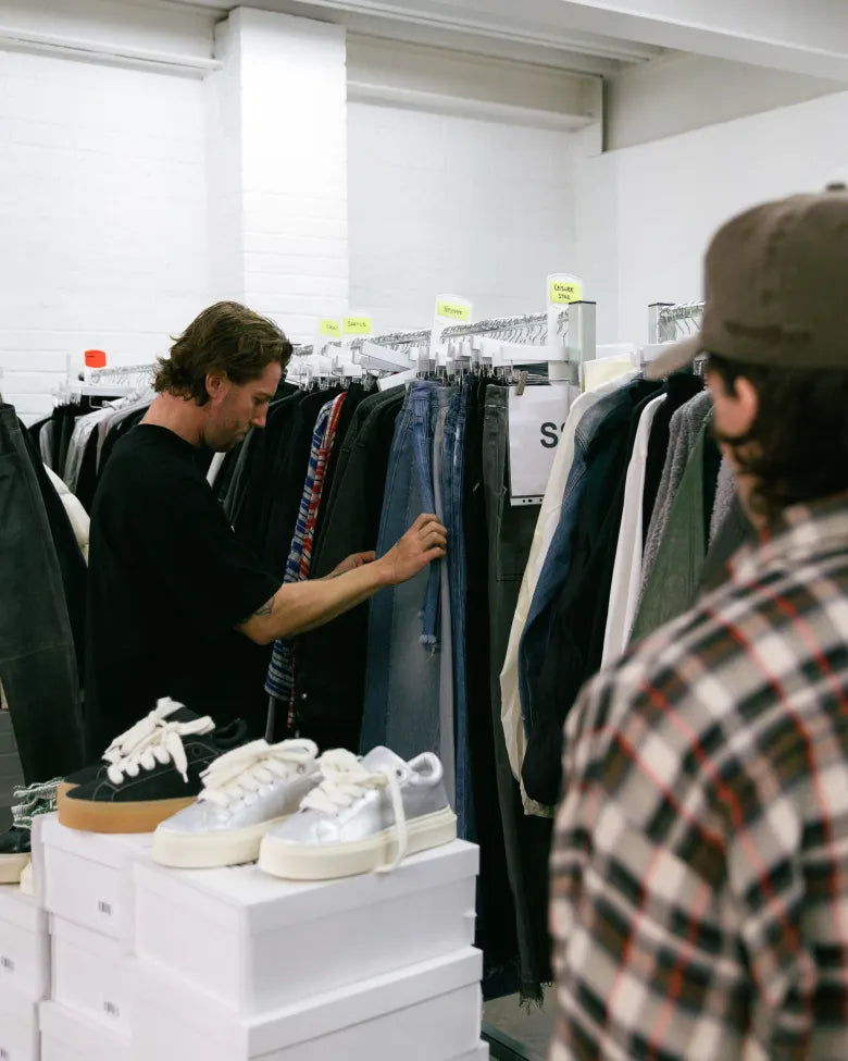 Image of Cole Buxton Wilson sneakers at the brand's studio
