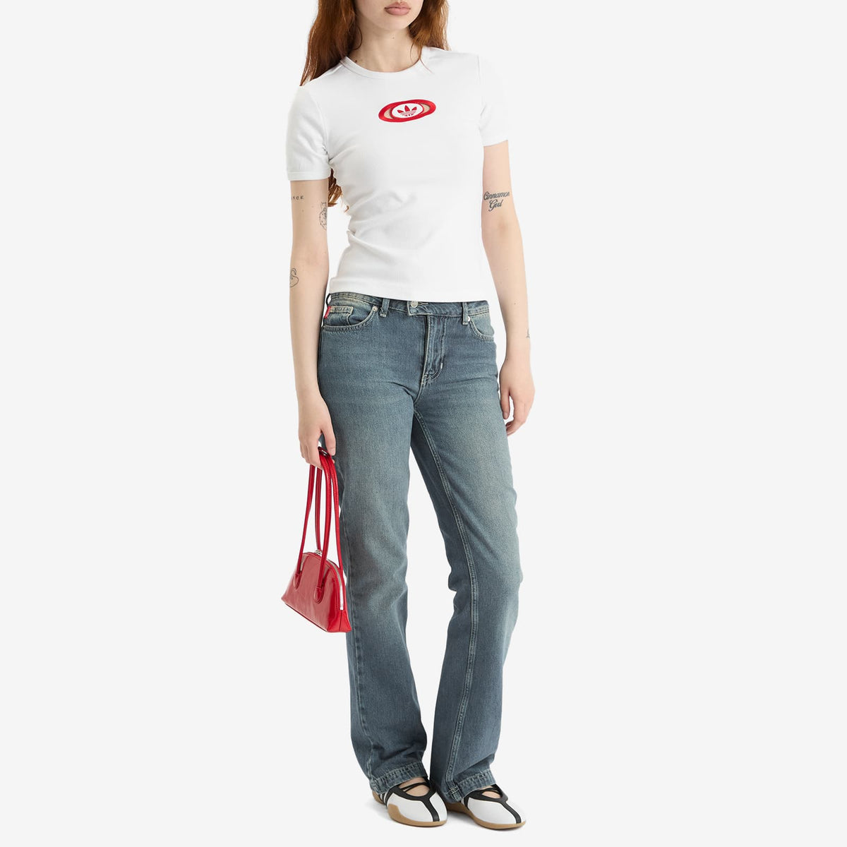 Adidas Campus 2000 Cutout Ribbed T-Shirt