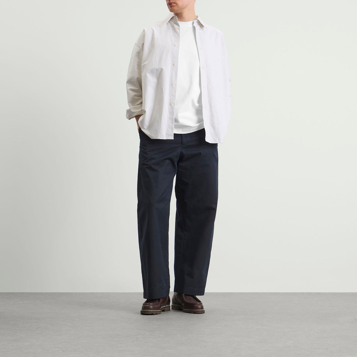 Studio Nicholson Lay Branded Boxy Fit T-Shirt