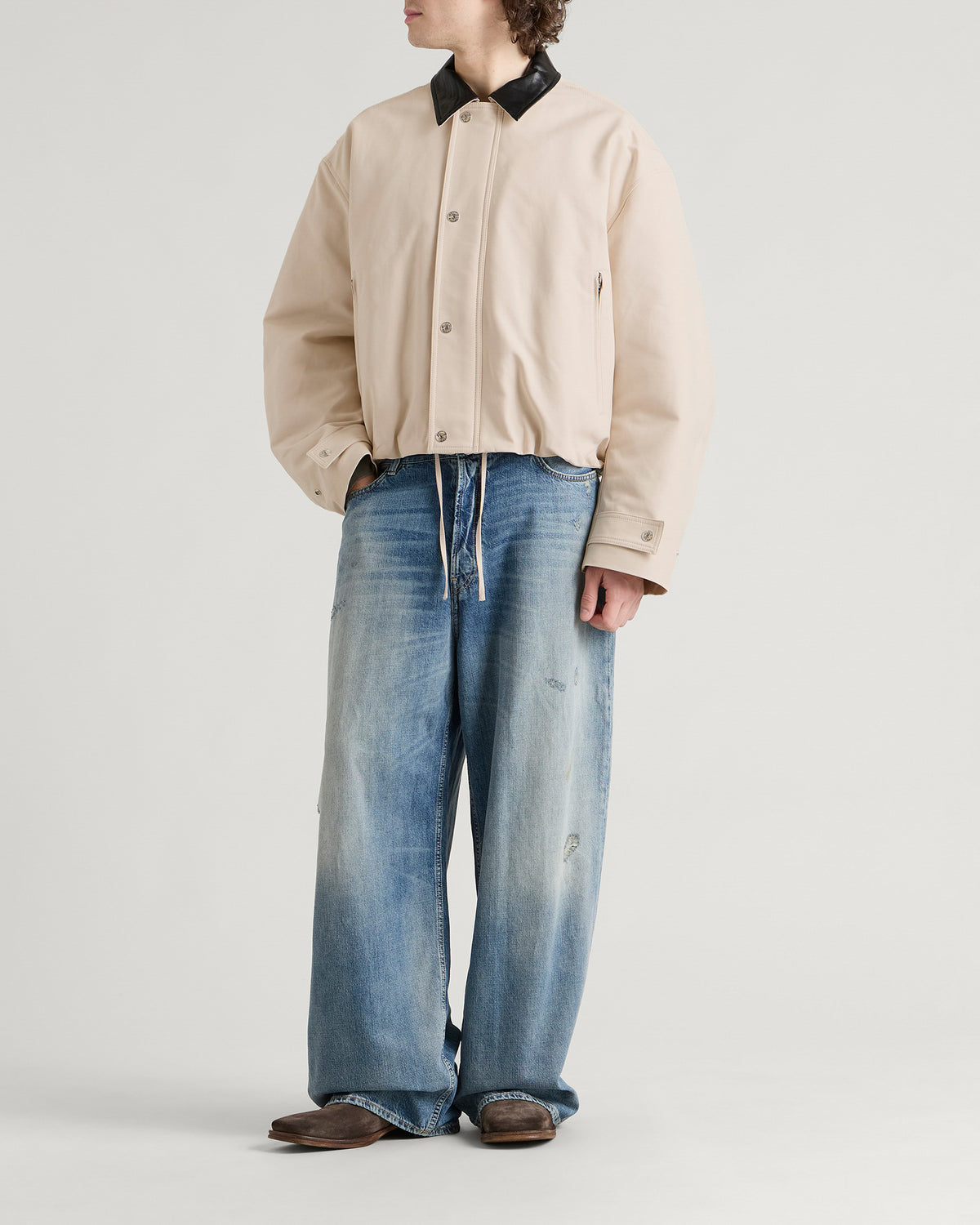 Acne Studios Opado Cotton Satin Jacket
