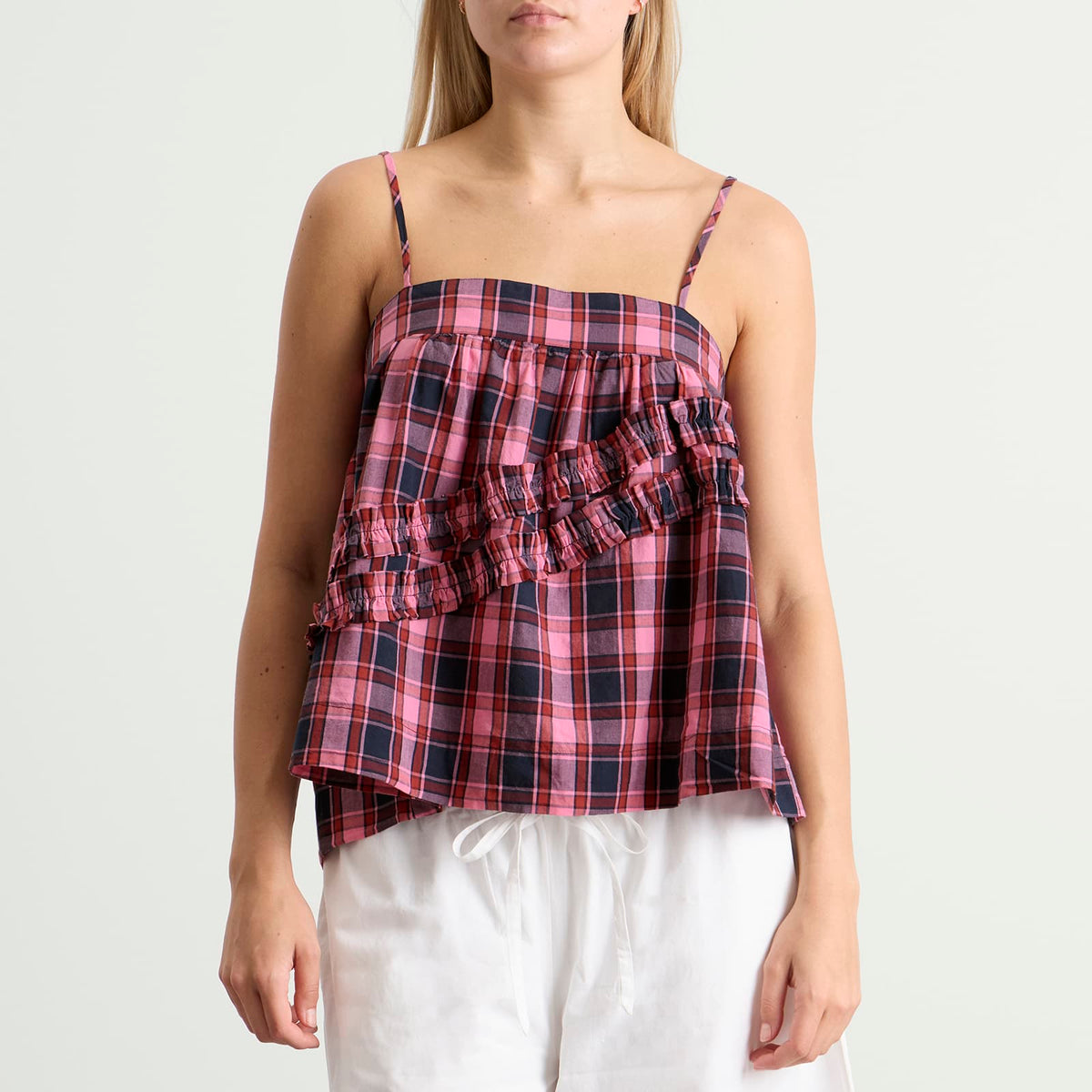 Damson Madder Nyra Ruffle Cami Top