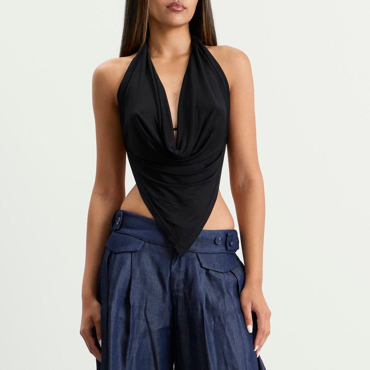 Peachy Den Blanche Halter Top