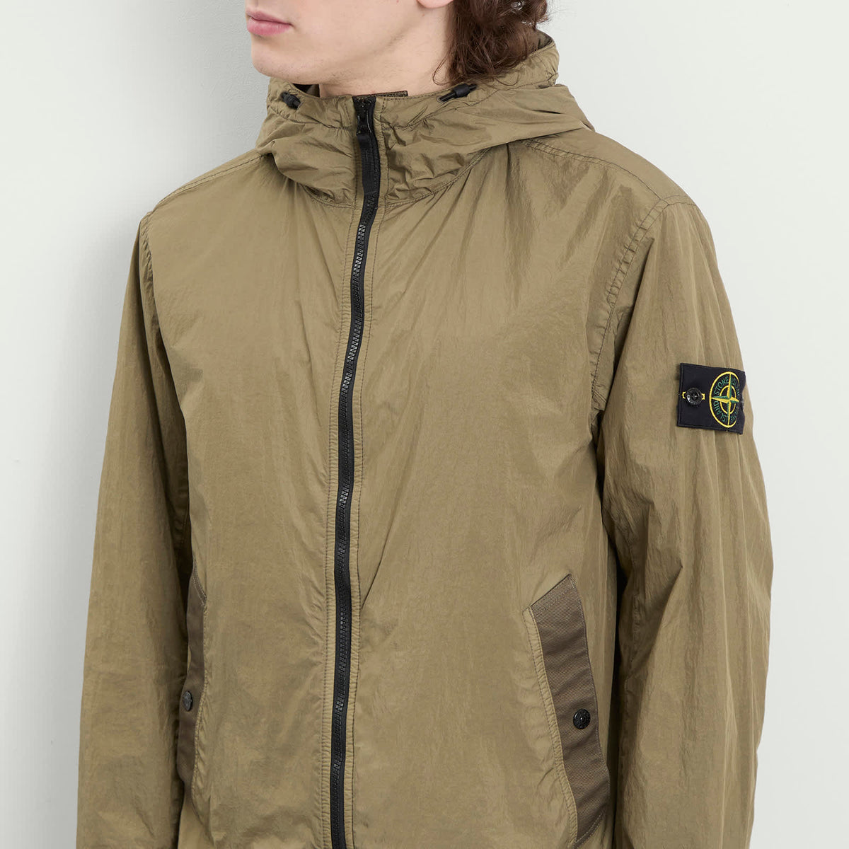 Stone Island Crinkle Reps Hooded Jacket