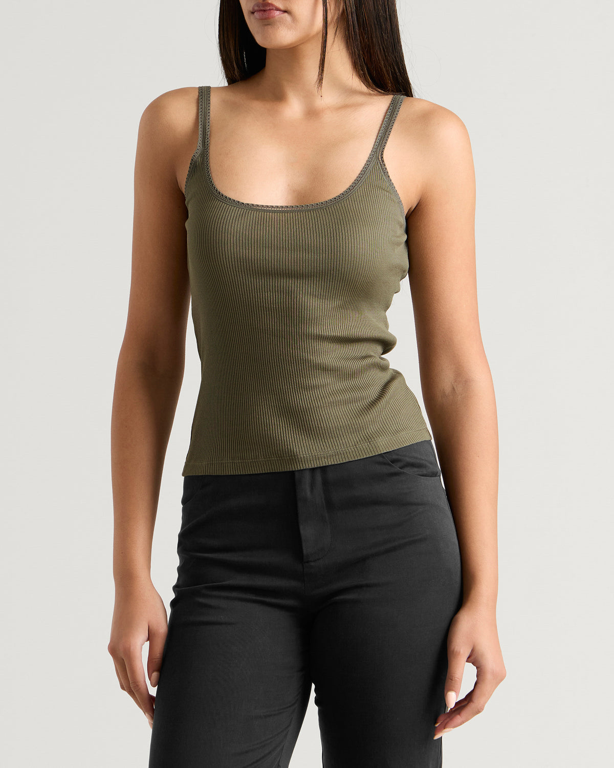 Fruity Booty Intimo Lace Trim Tank Top