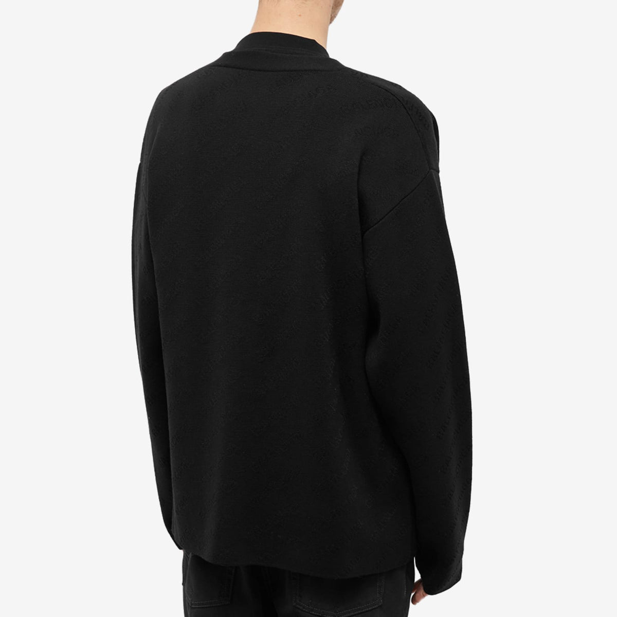 Balenciaga Tonal All Over Logo Cardigan