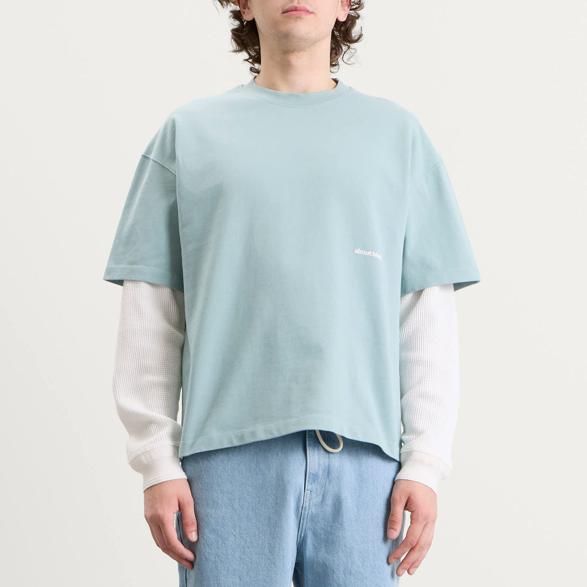 about:blank Box Logo T-Shirt