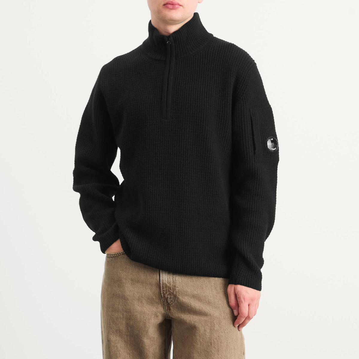 C.P. Company Half Zip Lambswool Jumper